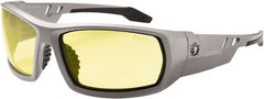 Ergodyne - Yellow Lenses, Framed Safety Glasses - Uncoated Lenses, Size Universal, Wrap Around - Exact Tooling