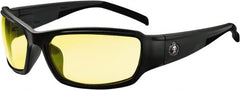 Ergodyne - Yellow Lenses, Framed Safety Glasses - Uncoated Lenses, Size Universal, Wrap Around - Exact Tooling