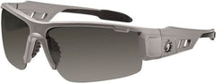 Ergodyne - Smoke Lenses, Framed Safety Glasses - Uncoated Lenses, Size Universal, Wrap Around - Exact Tooling