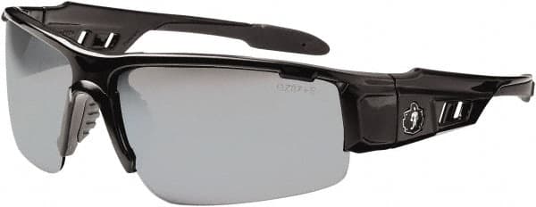 Ergodyne - Silver Lenses, Framed Safety Glasses - Uncoated Lenses, Size Universal, Wrap Around - Exact Tooling
