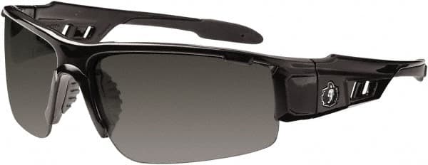 Ergodyne - Smoke Lenses, Framed Safety Glasses - Uncoated Lenses, Size Universal, Wrap Around - Exact Tooling