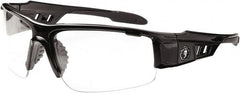 Ergodyne - Clear Lenses, Framed Safety Glasses - Uncoated Lenses, Size Universal, Wrap Around - Exact Tooling