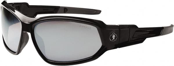 Ergodyne - Silver Lenses, Framed Safety Glasses - Uncoated Lenses, Size Universal, Wrap Around - Exact Tooling
