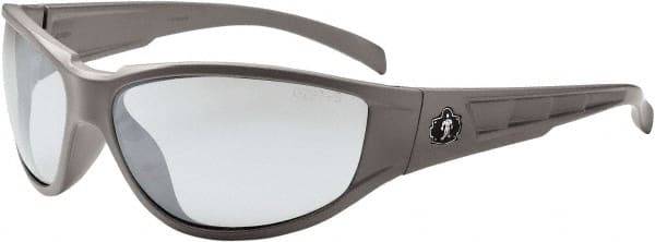 Ergodyne - Indoor/Outdoor Lenses, Framed Safety Glasses - Uncoated Lenses, Size Universal, Wrap Around - Exact Tooling