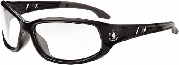 Ergodyne - Clear Lenses, Framed Safety Glasses - Uncoated Lenses, Size Universal, Wrap Around - Exact Tooling