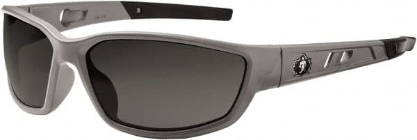 Ergodyne - Smoke Lenses, Framed Safety Glasses - Uncoated Lenses, Size Universal, Wrap Around - Exact Tooling