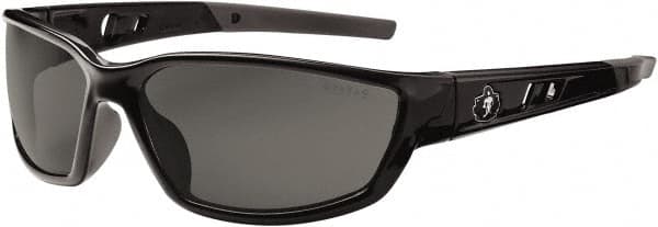 Ergodyne - Smoke Lenses, Framed Safety Glasses - Uncoated Lenses, Size Universal, Wrap Around - Exact Tooling