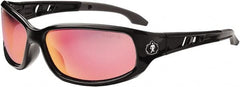 Ergodyne - Red Lenses, Framed Safety Glasses - Uncoated Lenses, Size Universal, Wrap Around - Exact Tooling