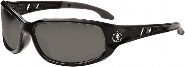 Ergodyne - Smoke Lenses, Framed Safety Glasses - Uncoated Lenses, Size Universal, Wrap Around - Exact Tooling