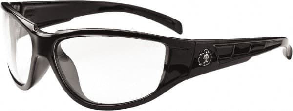 Ergodyne - Clear Lenses, Framed Safety Glasses - Uncoated Lenses, Size Universal, Wrap Around - Exact Tooling