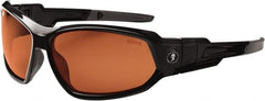 Ergodyne - Copper Lenses, Framed Polarized Glasses - Uncoated Lenses, Size Universal, Wrap Around - Exact Tooling