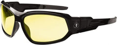 Ergodyne - Yellow Lenses, Framed Safety Glasses - Uncoated Lenses, Size Universal, Wrap Around - Exact Tooling