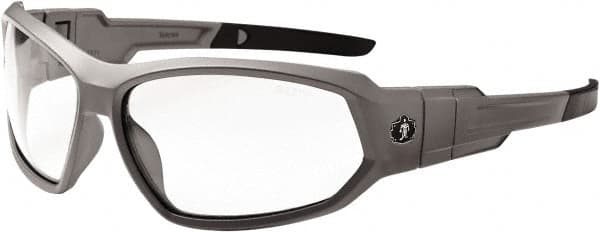 Ergodyne - Clear Lenses, Framed Safety Glasses - Uncoated Lenses, Size Universal, Wrap Around - Exact Tooling