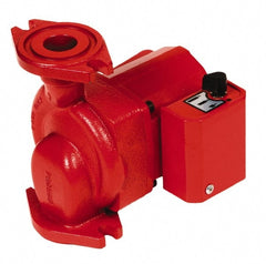 Bell & Gossett - .17 hp, 1 Phase, Cast Iron Housing, Noryl Impeller, Inline Circulator Pump - 115/230V Volt, 60 Hz Hz, 125 Max psi, 120V Motor - Exact Tooling