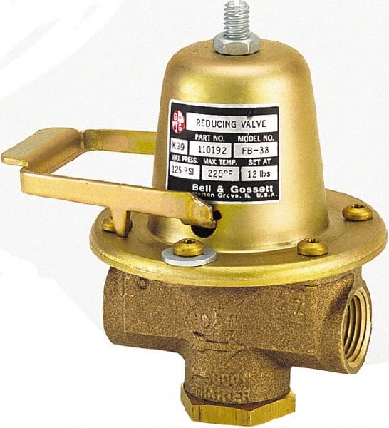 Bell & Gossett - 1/2" Inlet, 1/2" Outlet, FNPT, Pressure Relief Valve - 125 Max psi, Lead Free Brass - Exact Tooling