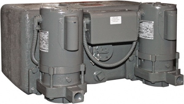 Hoffman Speciality - 14 Gallon Tank Capacity, 115 / 230 Volt, Duplex Condensate Pump, Condensate System - 18 GPM, 1080 GPM at 1 Ft. of Head, 3/4 NPT Outlet Size - Exact Tooling