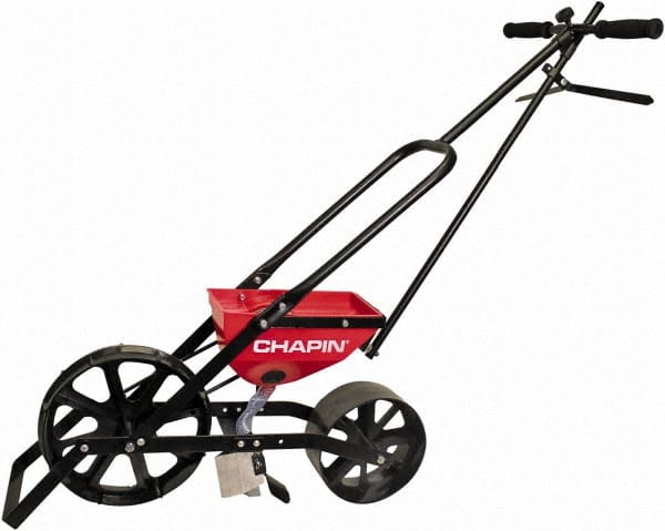 Chapin - 5 Lb Powder Coated Steel Walk Behind Broadcast Landscape Spreader - 14" Poly Wheels - Exact Tooling