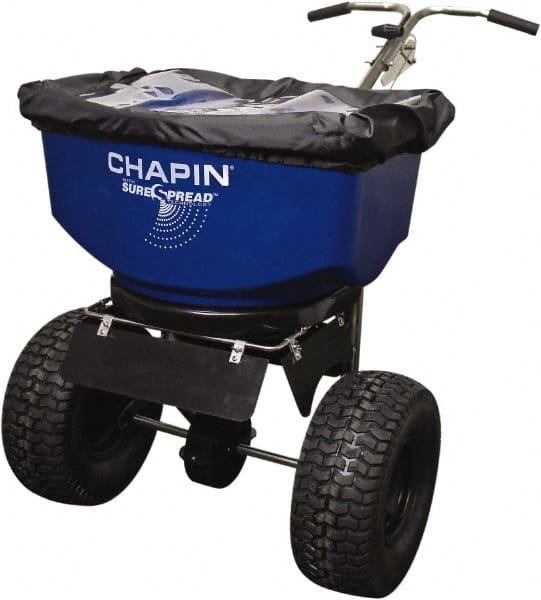 Chapin - 100 Lb Stainless Steel Walk Behind Broadcast Landscape Spreader - 14" Pneumatic Wheels - Exact Tooling