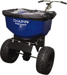 Chapin - 100 Lb Stainless Steel Walk Behind Broadcast Landscape Spreader - 14" Pneumatic Wheels - Exact Tooling