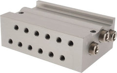 ARO/Ingersoll-Rand - 10-32 8 Station Solenoid Valve Manifold - Use with 4-Way Sierra TN Series 10mm Miniature Manifold Valves - Exact Tooling