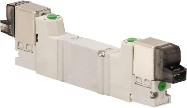 ARO/Ingersoll-Rand - Solenoid Actuator, Solenoid Return, 2 Position, Body Ported Solenoid Air Valve - 24 VDC Input, 0.2 CV, 4 Way, 100 psi, 122° Max Temp, 44° Min Temp - Exact Tooling