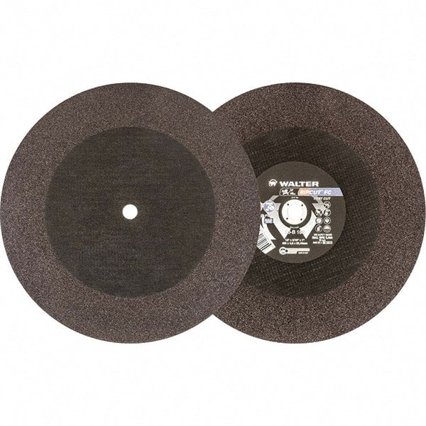 WALTER Surface Technologies - 18" 24 Grit Aluminum Oxide Cutoff Wheel - 3/16" Thick, 1" Arbor, 3,400 Max RPM, Use with Stationary Tools - Exact Tooling