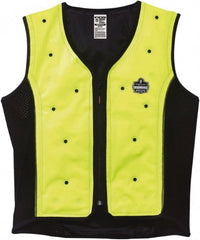 Ergodyne - Size L, Lime Cooling Vest - 41 to 44" Chest, Zipper Front, Polyester - Exact Tooling