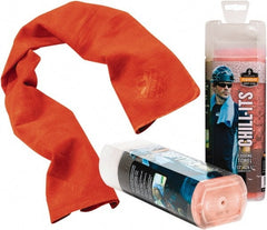 Ergodyne - Size 40", Cooling Towel - Orange Solid Pattern, Polyester - Exact Tooling