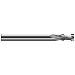 Harvey Tool - 90° 0.198 to 0.26" Opening Width, 0.184" Minor Diam, 0.008" Radius, 4-Flute Plate Chamfer Mill - Exact Tooling