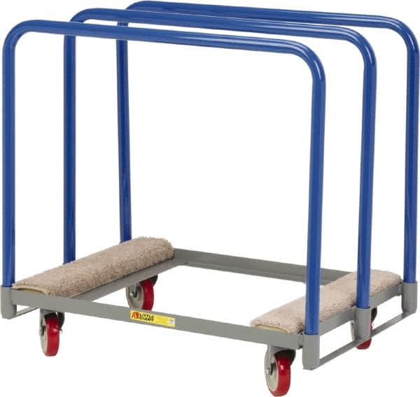 Little Giant - 1,000 Lb Capacity Steel Panel Truck - Steel Deck, 24" OAW, 36" Platform Length, Polyurethane Casters - Exact Tooling