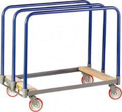 Little Giant - 1,000 Lb Capacity Steel Panel Truck - Steel Deck, 24" OAW, 36" Platform Length, Polyurethane Casters - Exact Tooling