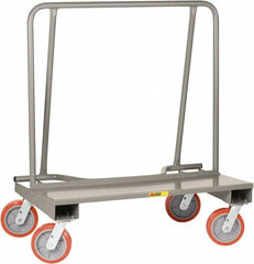 Little Giant - 2,000 Lb Capacity Steel Drywall Cart - 24" OAW, Polyurethane Casters - Exact Tooling