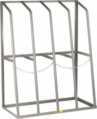 Little Giant - 4 Bay, 1,500 Lb Capacity, Gray Vertical Bar Storage Rack - 48" Wide x 60" High x 24" Deep - Exact Tooling