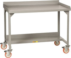 Little Giant - Mobile Workbench - Steel, Gray, 48" Long x 28" Deep x 39" High - Exact Tooling