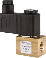 PRO-SOURCE - 1/4", 2/2 Way Square Body Stacking Solenoid Valve - 110 VAC, 0.18 CV Rate, 2.95" High x 2.64" Long - Exact Tooling