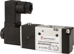 PRO-SOURCE - 1/8", 3/2 Way Single Stacking Solenoid Valve - 24 VDC, 0.65 CV Rate, 1.38" High x 3.46" Long - Exact Tooling