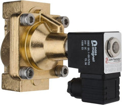 PRO-SOURCE - 1", 2/2 Way Steam Series Stacking Solenoid Valve - 24 VDC, 12 CV Rate, 4.98" High x 3.94" Long - Exact Tooling