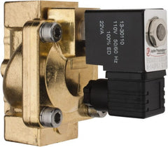 PRO-SOURCE - 3/4", 2/2 Way Stacking Solenoid Valve - 110 VAC, 12 CV Rate, 4.98" High x 3.78" Long - Exact Tooling
