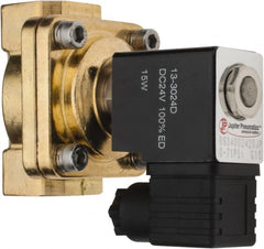 PRO-SOURCE - 3/4", 2/2 Way Stacking Solenoid Valve - 24 VDC, 8.78 CV Rate, 4.21" High x 3.54" Long - Exact Tooling