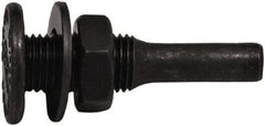 Tanis - 1/2" Arbor Hole to 1/4" Shank Diam Drive Arbor - For 3" Small Diam Wheel Brushes - Exact Tooling