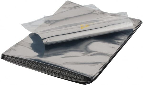 Value Collection - 18" Long x 12" Wide, 3 mil Thick, Clear Metalized Static Shield Bag - Metal-In - Exact Tooling