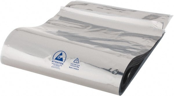 Value Collection - 24" Long x 10" Wide, 3 mil Thick, Clear Metalized Static Shield Bag - Metal-In - Exact Tooling