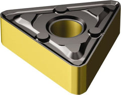 Sandvik Coromant - TNMX333 WMX Grade 4305 Carbide Turning Insert - TiCN/AI2O3/TiN Finish, 60° Triangle, 3/8" Inscr Circle, 3/16" Thick, 3/64" Corner Radius - Exact Tooling