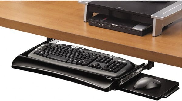 FELLOWES - Silver Keyboard Drawer - Use with Office Supplies - Exact Tooling