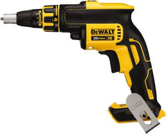 DeWALT - 20 Volt Lithium-Ion Battery Pistol Grip Cordless Screwdriver - 4,400 RPM, 266 In/Lb Torque - Exact Tooling