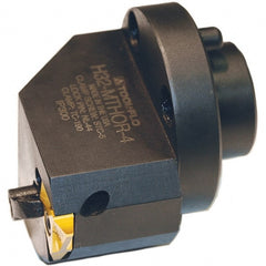 Tool-Flo - Insert Style TNMA 54, TNMC 54, 41.28mm Head Length, Right Hand Cut, Modular Threading Cutting Unit Head - System Size H24, 1.173" Center to Cutting Edge, Series On-Edge - Exact Tooling