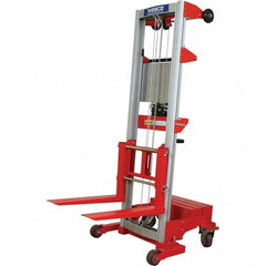 Wesco Industrial Products - 500 Lb Capacity, 70" Lift Height, Hand Winch Manually Operated Lift - Exact Tooling