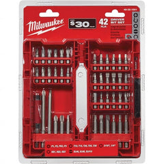 Milwaukee Tool - Power & Impact Screwdriver Bit Sets Point Type: Assorted Bit Type: Driver - Exact Tooling