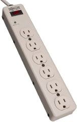 Tripp-Lite - 6 Outlets, 120 VAC15 Amps, 6' Cord, Power Outlet Strip - Floor, Keyhole Mount, 5-15 NEMA Configuration, 2-1/2" Strip - Exact Tooling