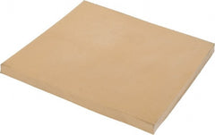 Made in USA - 24" Long, 12" Wide, Natural Gum Rubber Foam Sheet - 35 to 45 Durometer, Tan, -20 to 140°F, 3,000 psi Tensile Strength, Stock Length - Exact Tooling